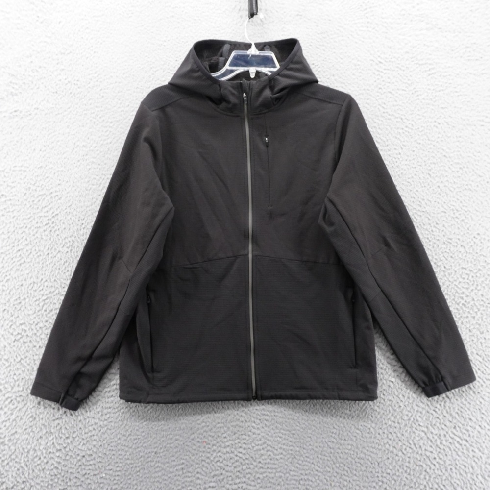 VRST Mens Cold Weather Performance Jacket‎ M Black Full Zip Water Resistant NWT